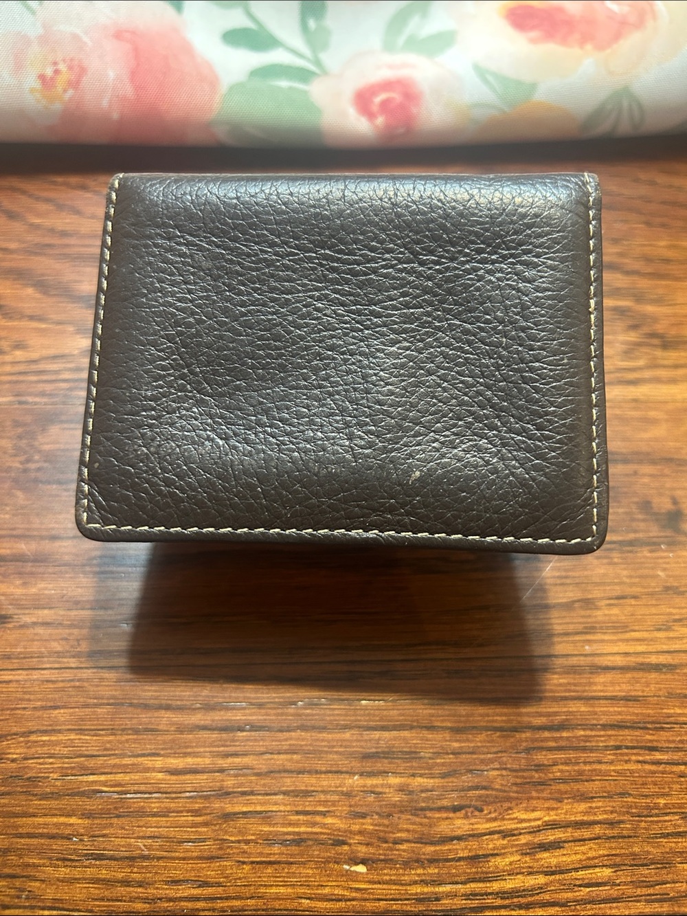 Classic Butter Soft Leather Card Holder Wallet - Brown Minimalist